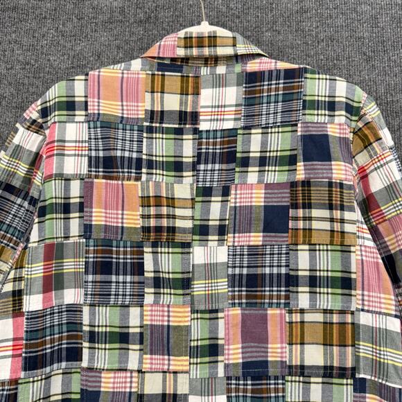 Vintage Orvis Womens Patchwork Blazer Jacket Size 10 Plaid 2-Button Cotton - Picture 7 of 10